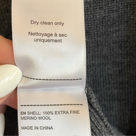 UNTUCKit Belguardo Merino Wool Quarter-Zip, Dark Gray, Size XL - Picture 10 of 10